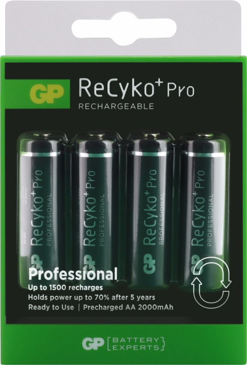 vrijwilliger brandwonden Communisme GP ReCyko+ Professional AA oplaadbare Ni-MH batterij oplaadbare batterijen  - M-battery