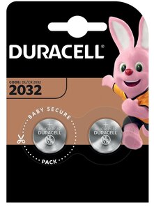 Duracell CR2032 lithium knoopcel, blister 2