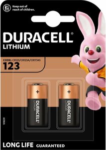 Duracell CR123A Photo Lithium (DL123A), blister 2