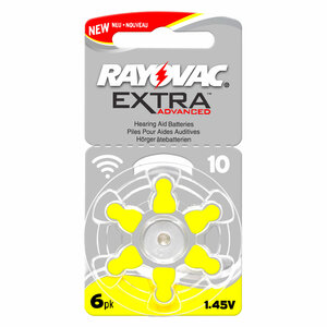 Rayovac extra advanced 10 Hoorapparaat batterij (geel)