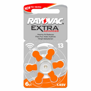 Rayovac extra advanced 13 Hoorapparaat batterij (oranje)