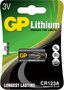 GP lithium CR123A batterij blister
